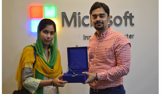 Pakistan’s Sara Ahmed gets Hero Microsoft Student Partner Award