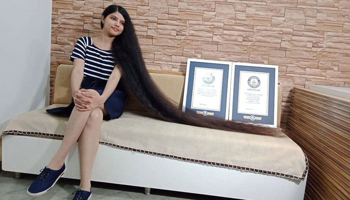 Indian 'Rapunzel' retains crown as teen with the world's longest hair