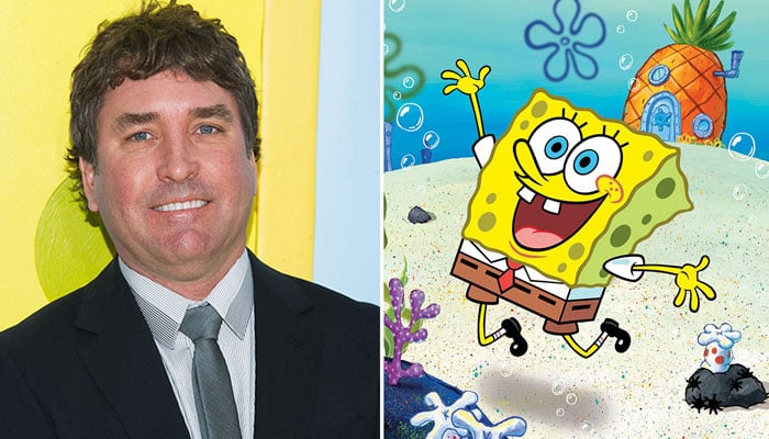 Stephen hillenburg and Spongebob together picture