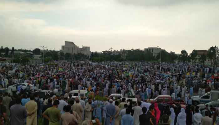 People in Islamabad observed 'Kashmir Hou'
