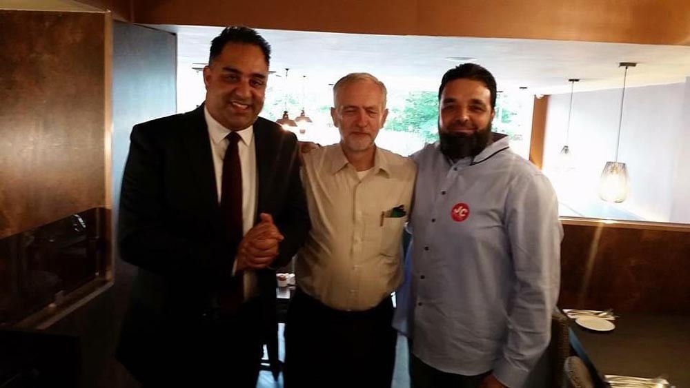 Abid hussain, Imran Hussain Mp and Jeremy Corbyn
