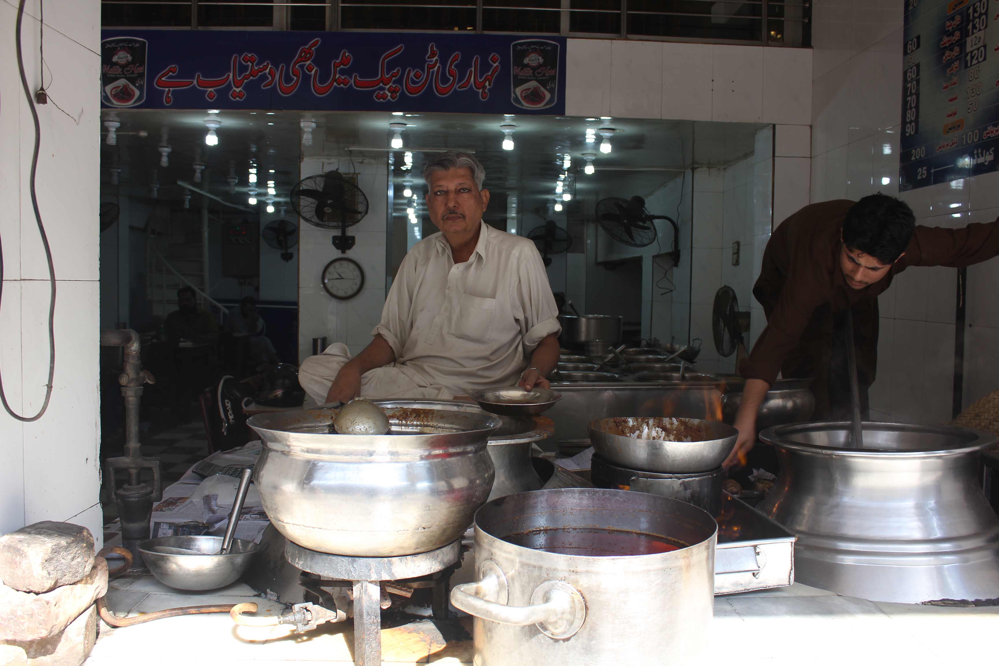 Gul Ahmed Ali the owner of restaurant