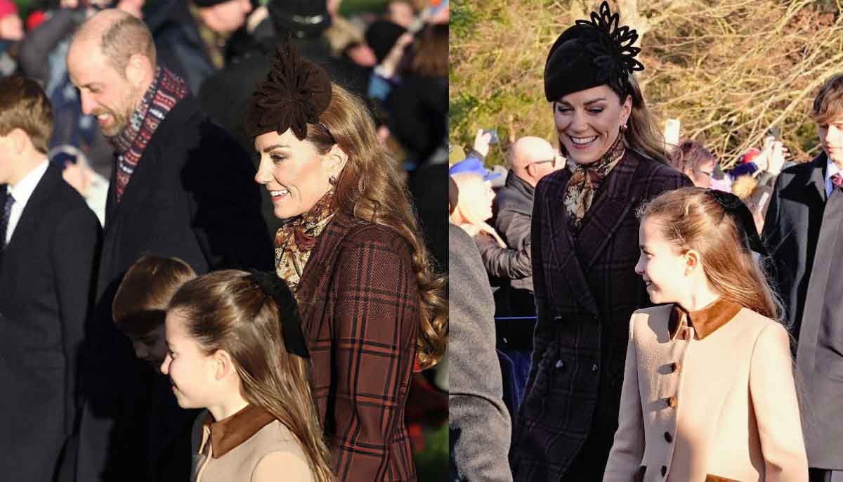 Christmas Day service: Kate dons coat worn to hospital where she received cancer treatment 