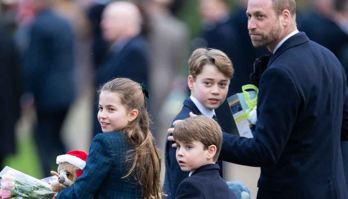 Prince Louis stops Prince William from messing up his hair