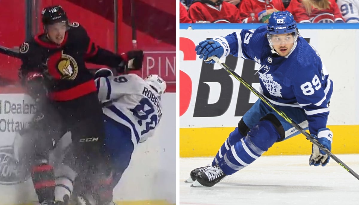 Nick Robertson injury update after Maple Leafs vs Avalanche