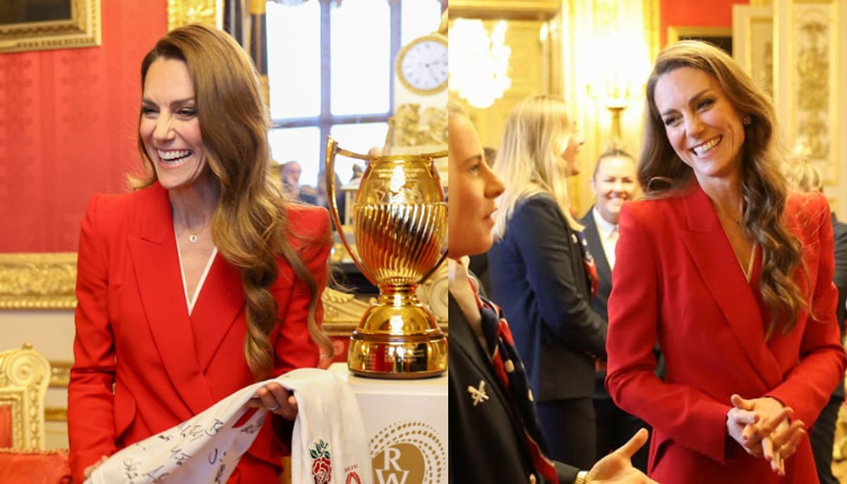 Kate Middleton celebrates England women's rugby stars after World Cup win