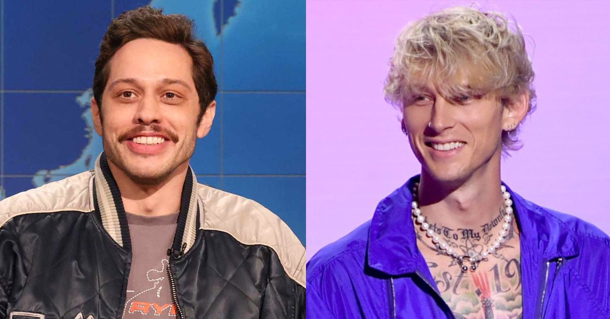 Pete Davidson reacts to Machine Gun Kelly's baby in sweet dad-chat moment