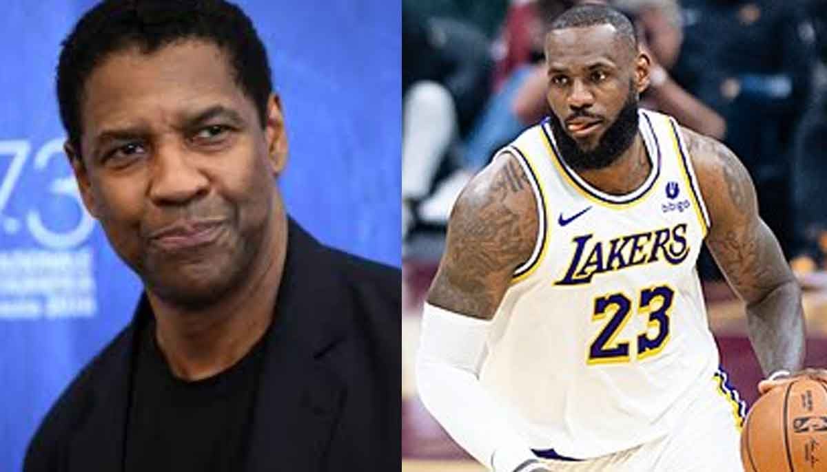 Denzel Washington surprises LeBron James