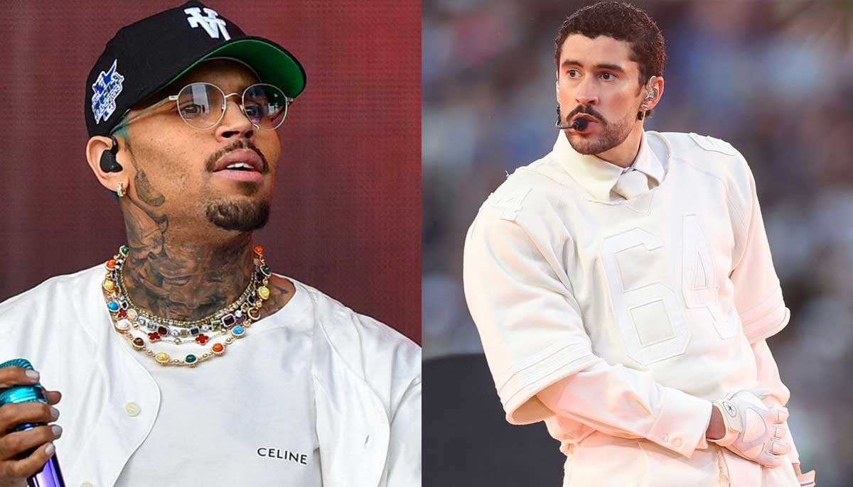 Chris Brown reacts to Bad Bunny’s Super Bowl LX halftime performance