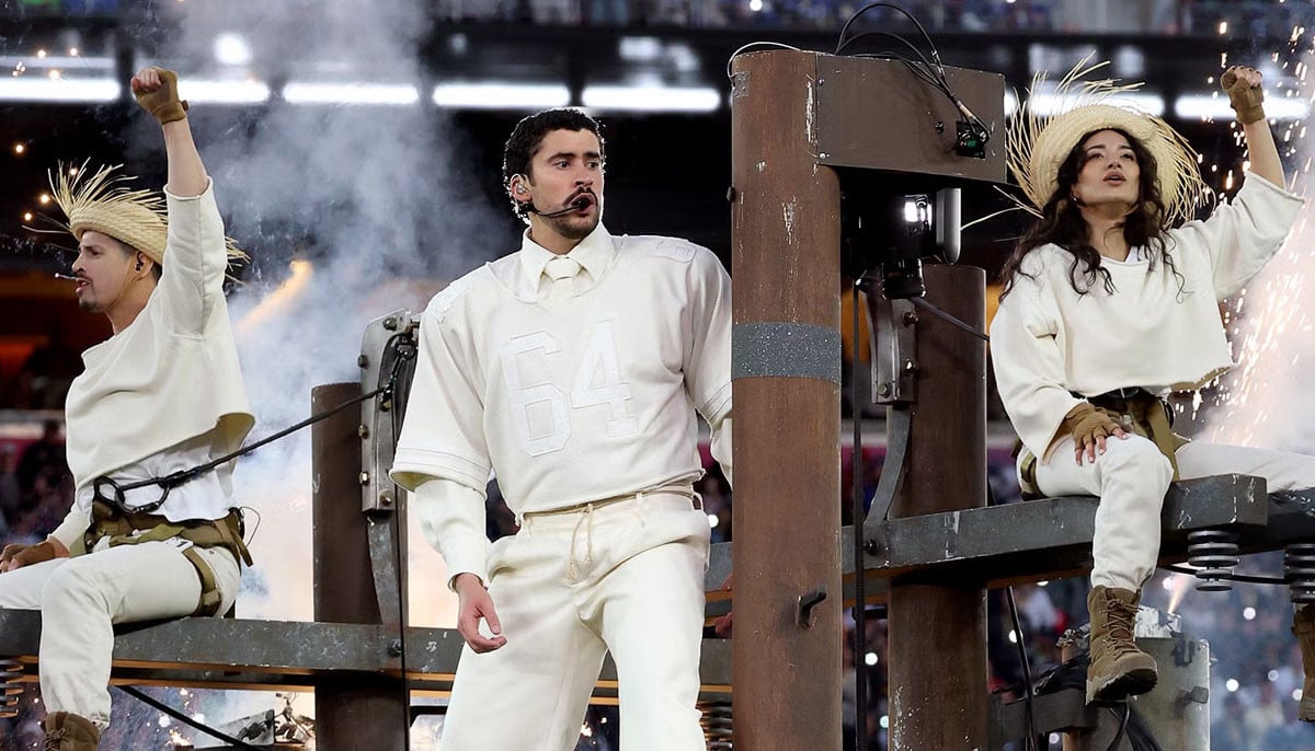 Bad Bunny delivers sharp message to authorities in Super Bowl halftime show   