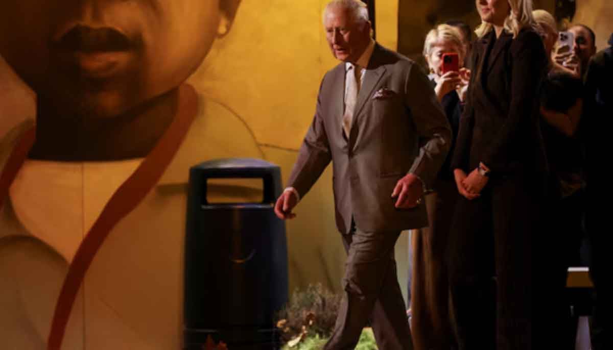 King Charles parries questions about Andrew as he attends fashion show in London 