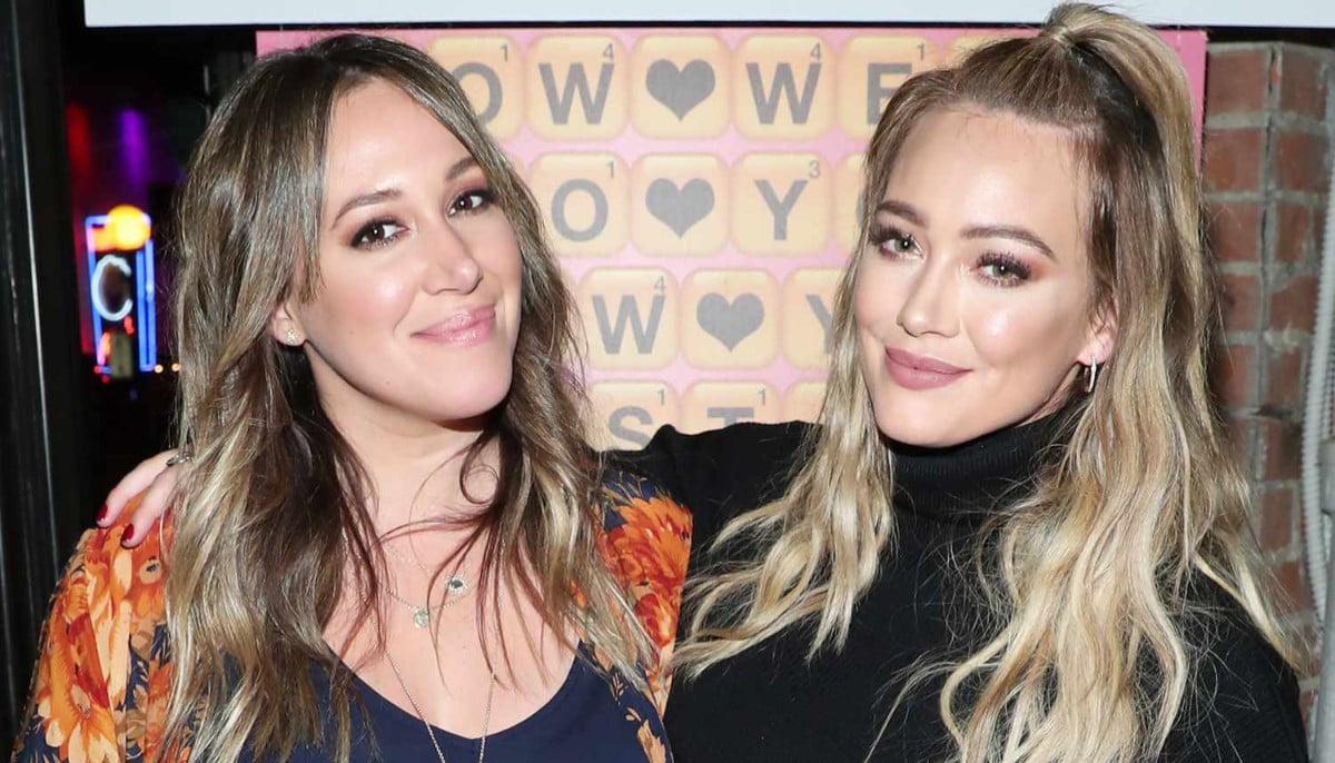 Hilary Duff tears up talking about estranged sister Haylie Duff
