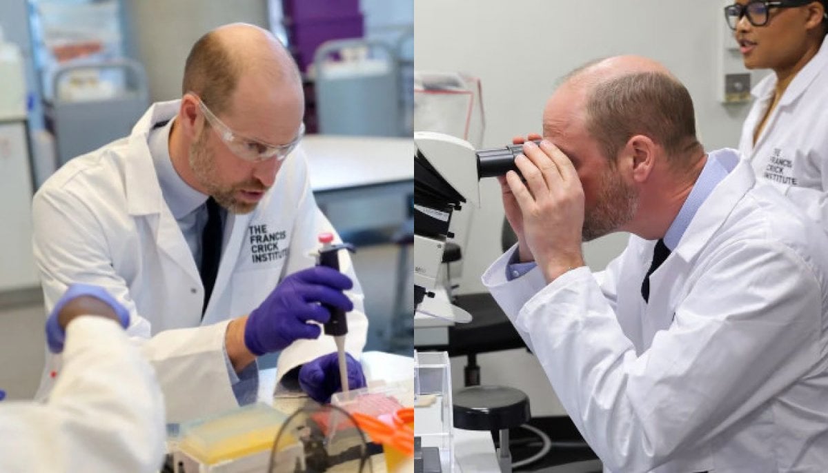 Prince William explores future of medicine in rare lab appearance