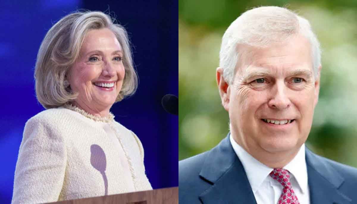 Andrew Mountbatten's accuser comes up as Hillary Clinton asked about daughter's wedding