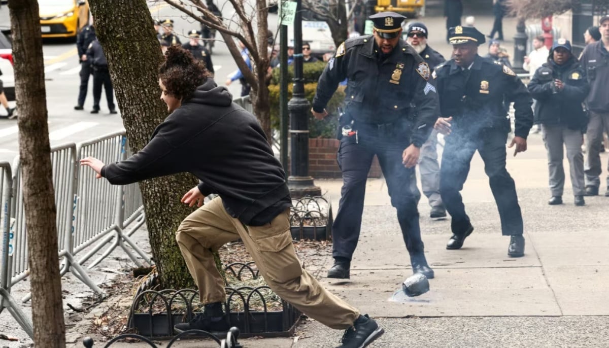 Jake Lang-led NYC protest under probe after ‘explosive device’ thrown near Mamdani’s residence