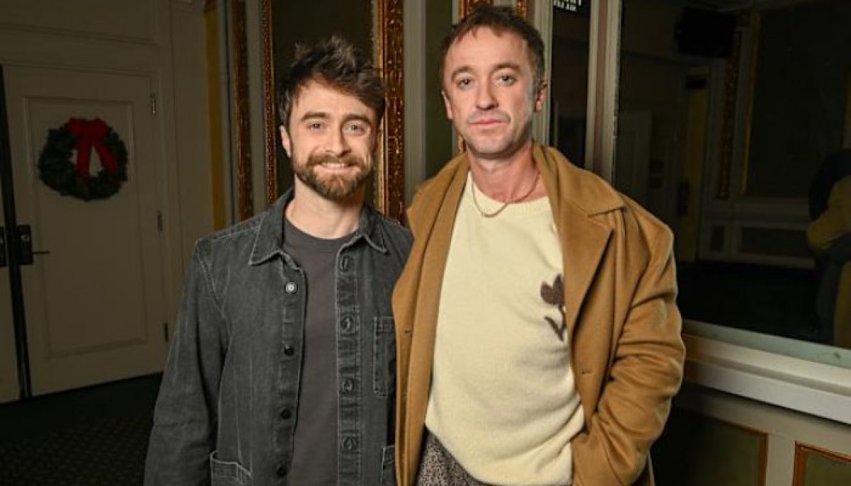 Daniel Radcliffe, Tom Felton bring Harry Potter magic back to set