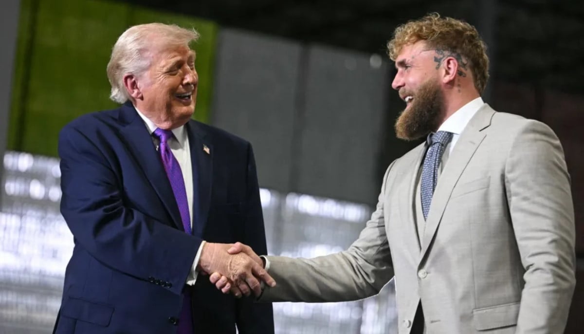 Jake Paul appears at Trump rally in Kentucky as president predicts future political run