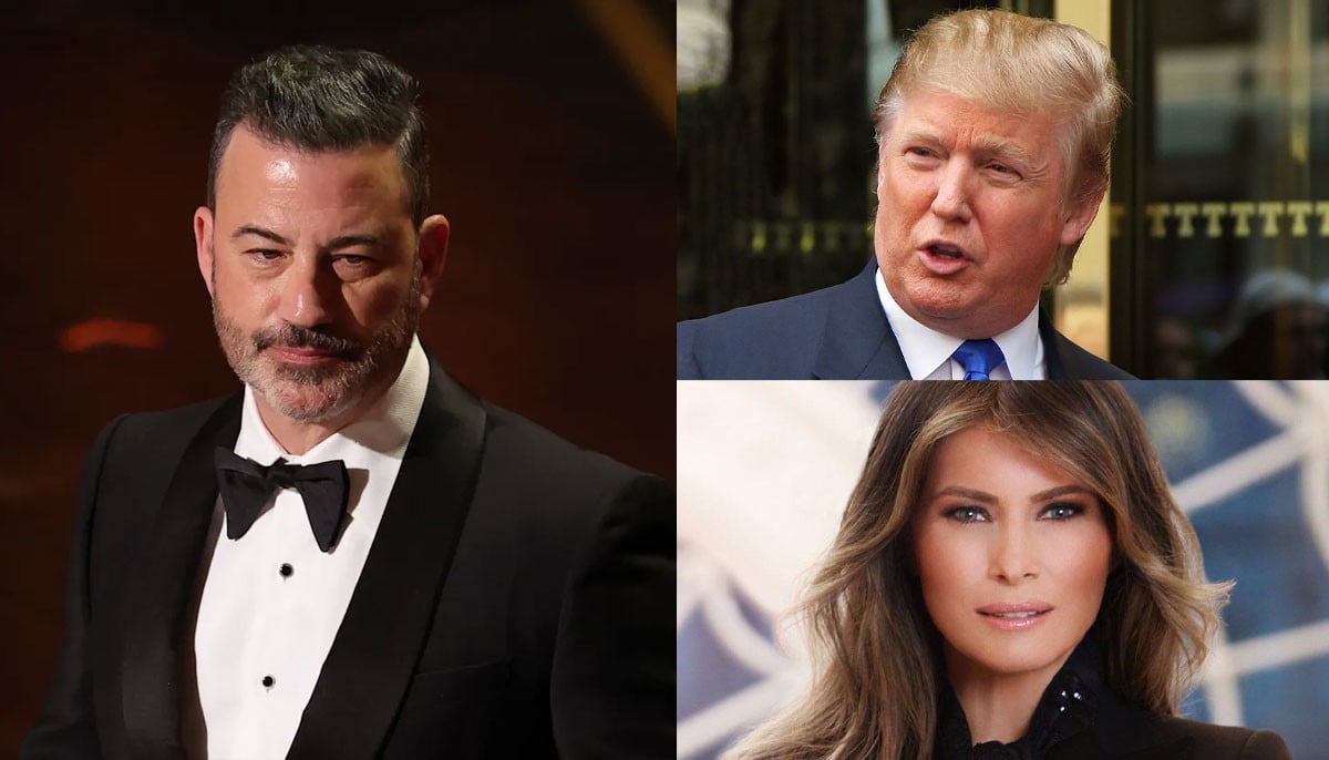 Jimmy Kimmel fires shots at Donald and Melania Trump while presenting at Oscars