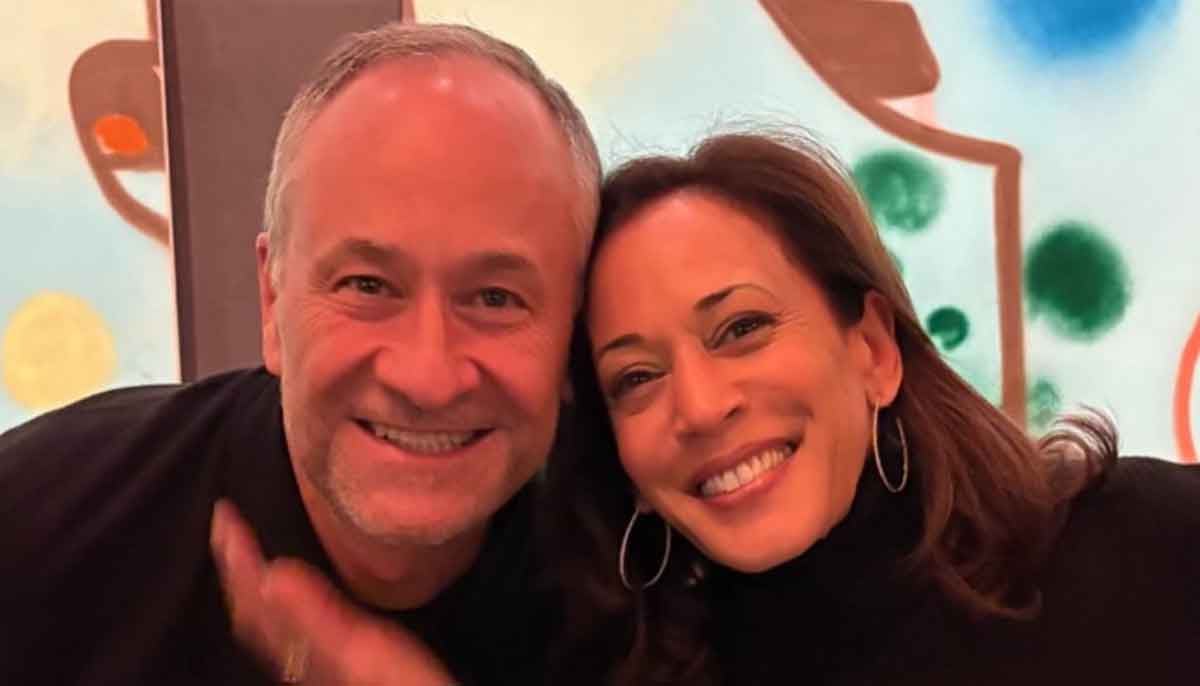 As Kamala Harris watches Oscars, husband targeted with false Epstein video claim