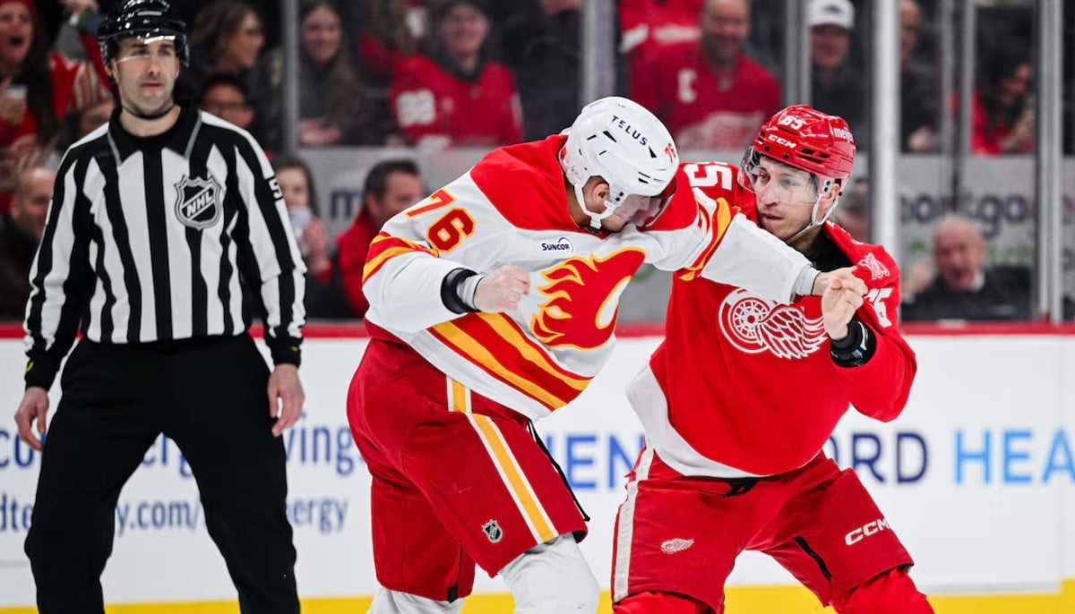Flames vs Red Wings sees Patrick Kane score twice as Detroit beats Calgary 5-2