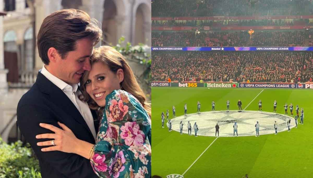 Husband leaves Princess Beatrice at home to watch football match?