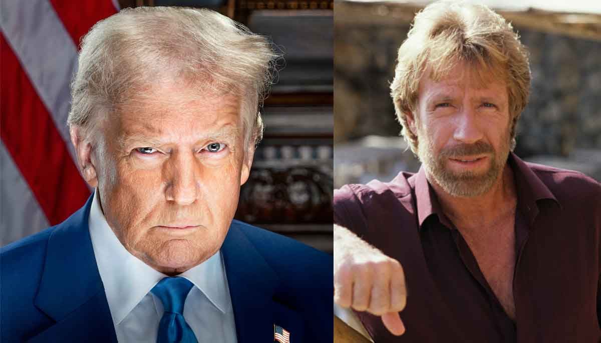 Trump reacts to Chuck Norris death 