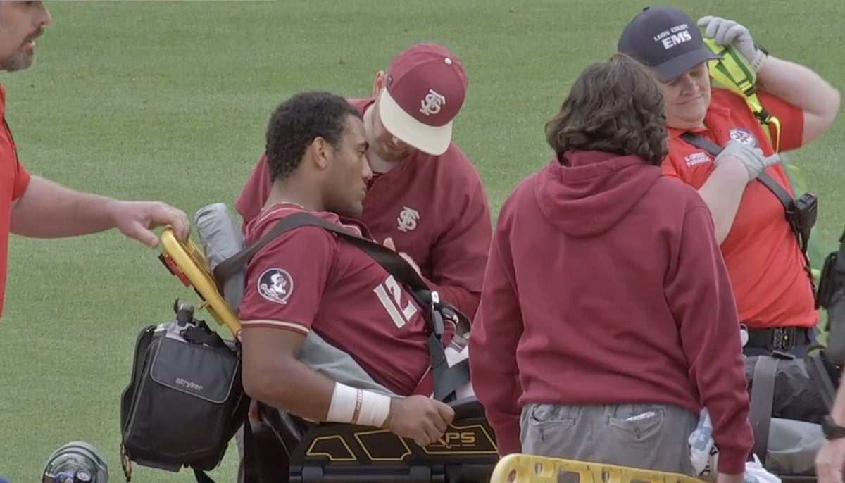 Myles Bailey stretchered off after leg injury in Florida State game against Duke