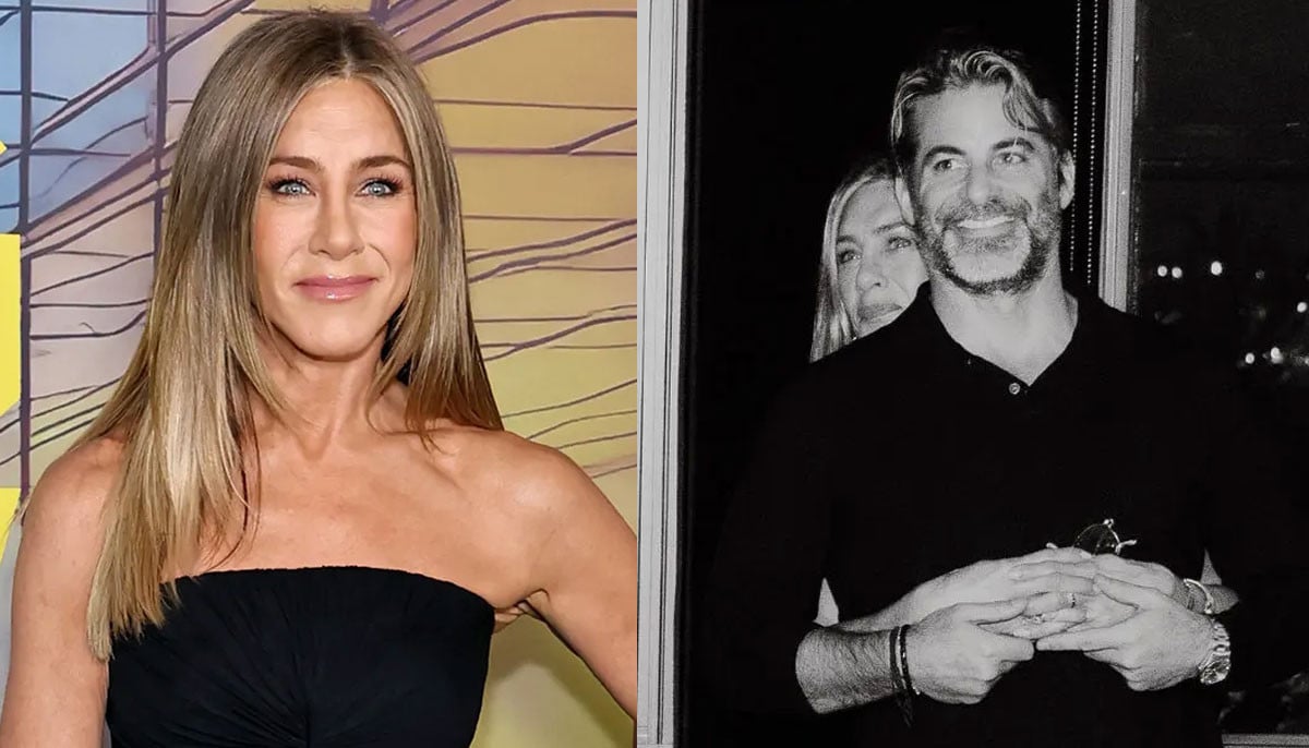 Jennifer Aniston embraces beau Jim Curtis in loved-up snaps