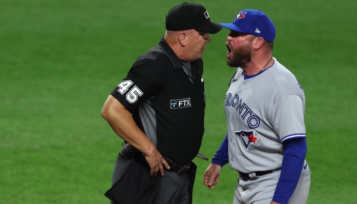 Blue Jays manager John Schneider ejected during fifth inning dispute against Dodgers