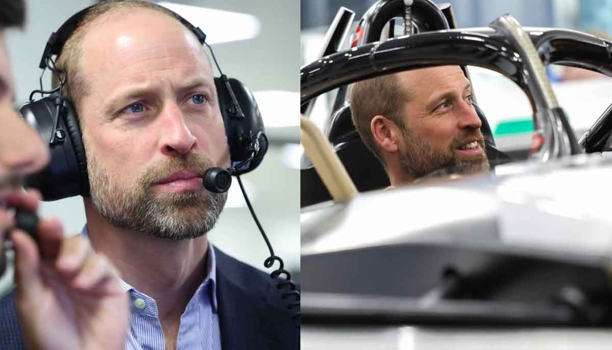 Prince William gets behind the wheel of Formula E car