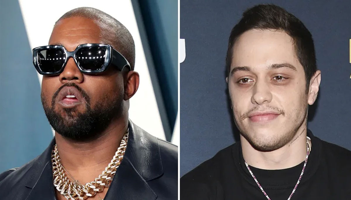 Watch Kanye West's reaction to Pete Davidson's savage roast jab 