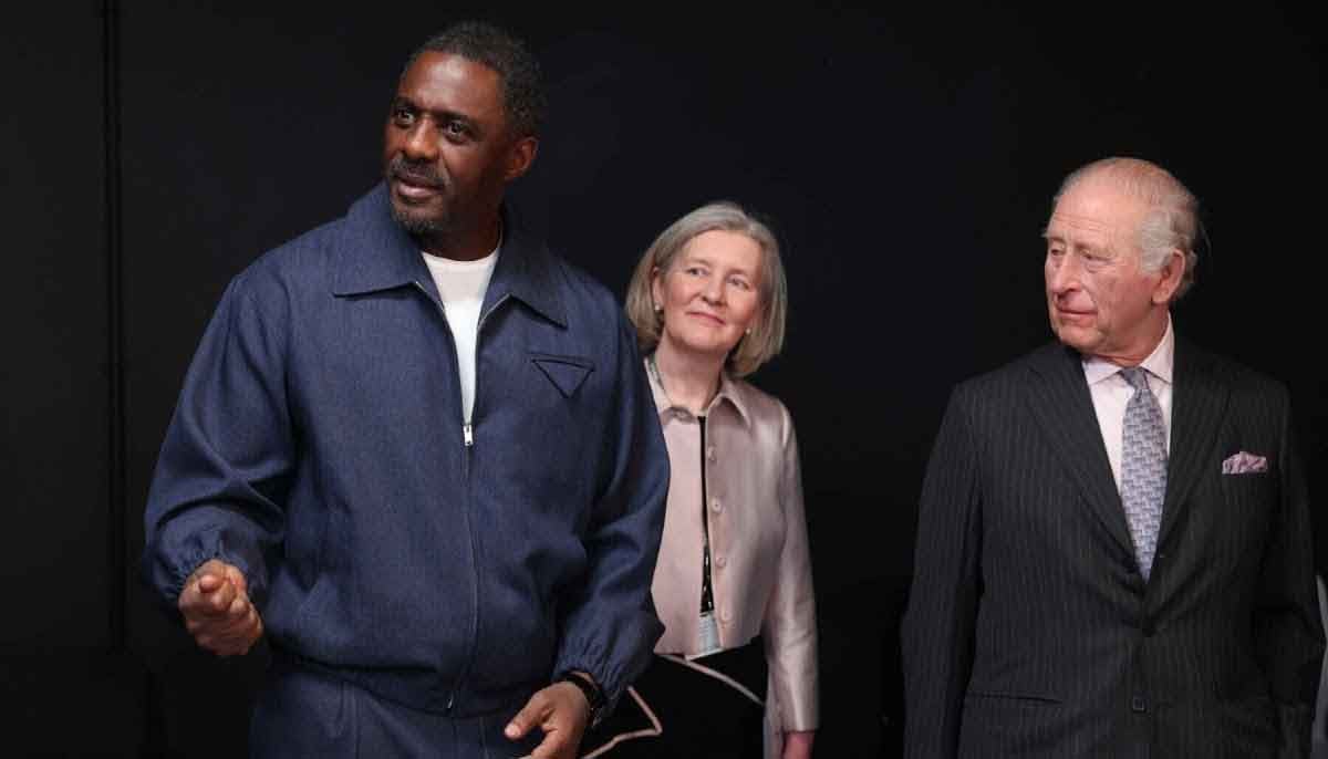 King Charles meets Idris Elba 