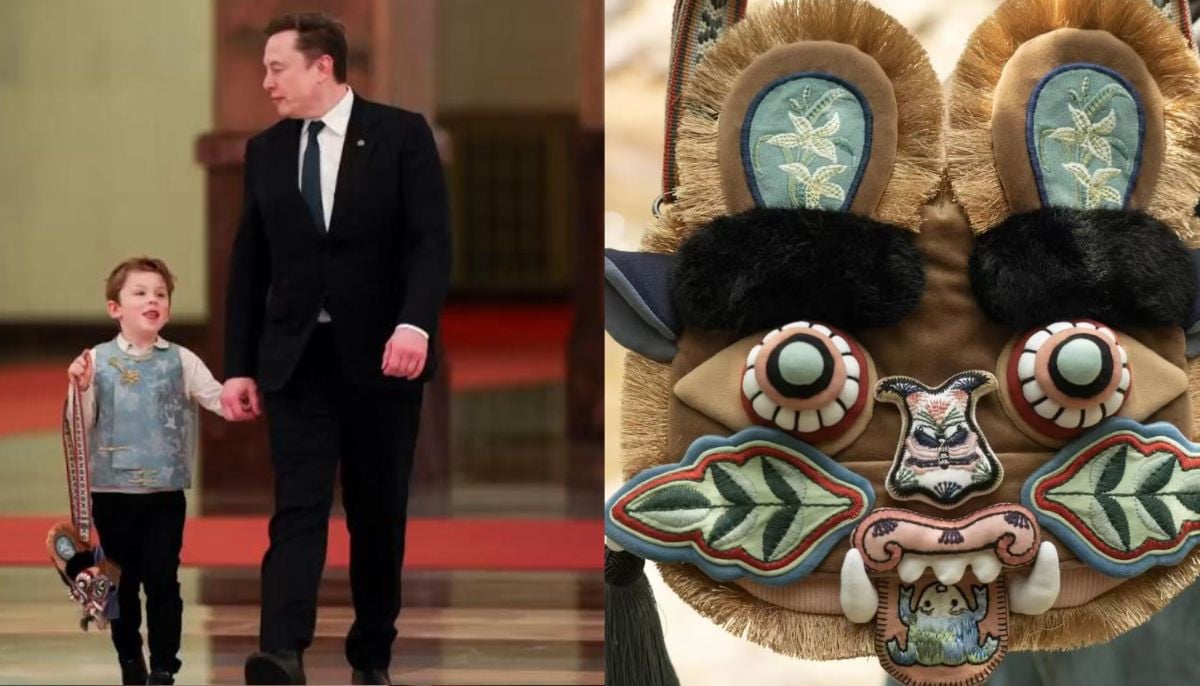 Elon Musk’s son Lil X sparks fashion craze with traditional Chinese-style vest, tiger-head bag