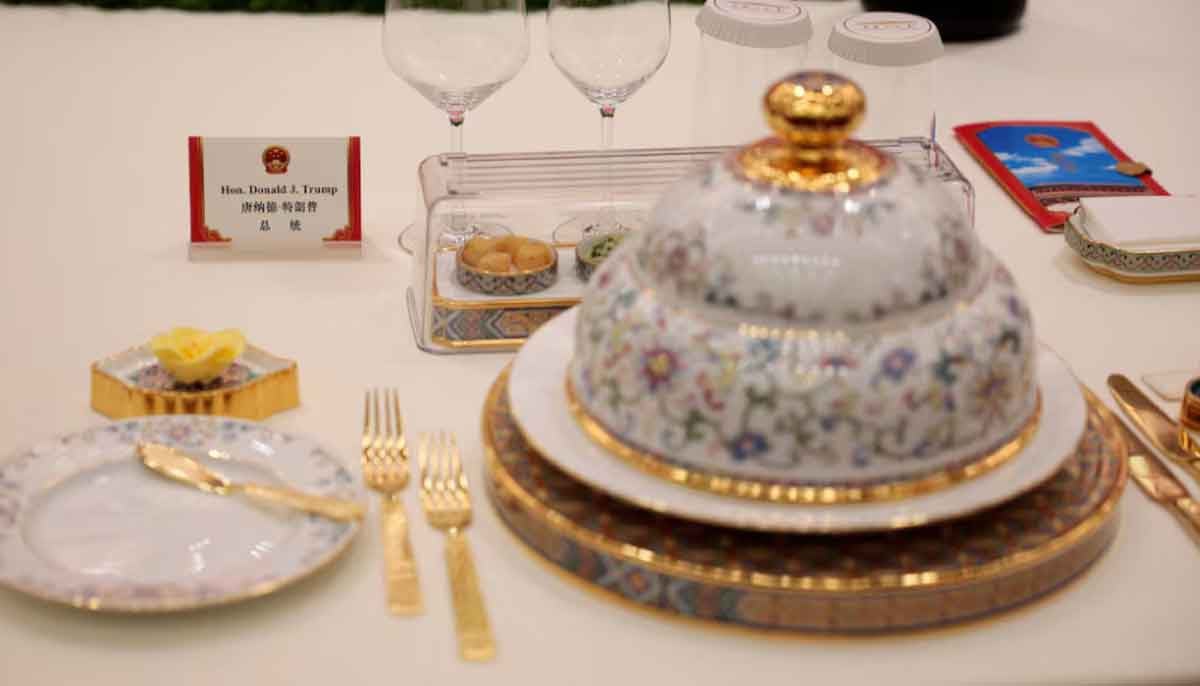 Trump China state dinner food draws attention 