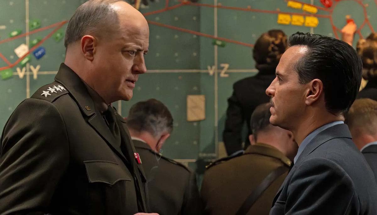 Andrew Scott describes his 'Pressure' costar Brendan Fraser in two words