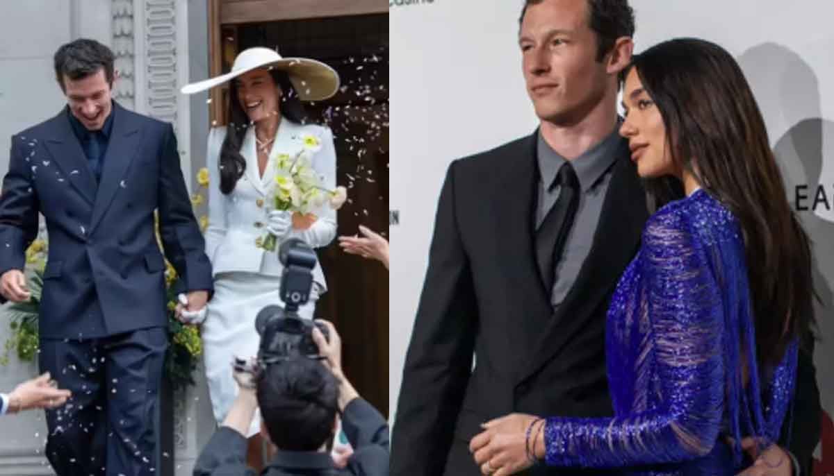 Dua Lipa shares first photo after wedding to Callum Turner