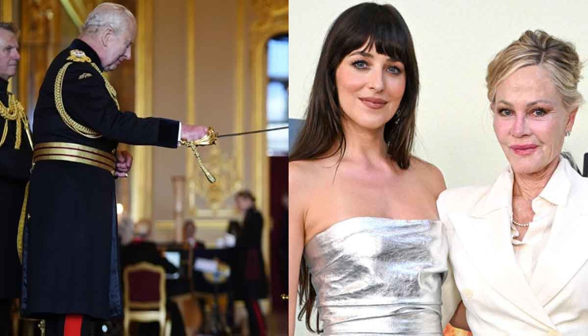 Dakota Johnson's mother reacts as King Charles honours Idris Elba