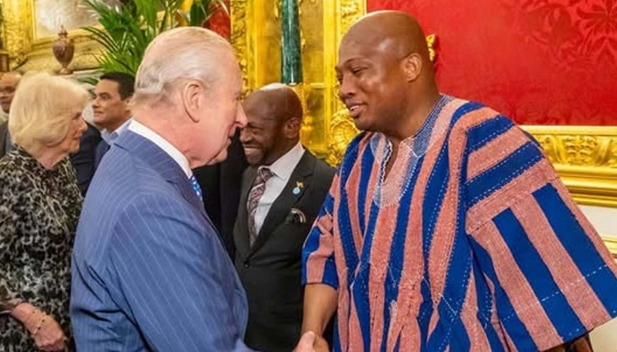 Buckingham palace shares glimpse of King Charles meeting with Ghana's president