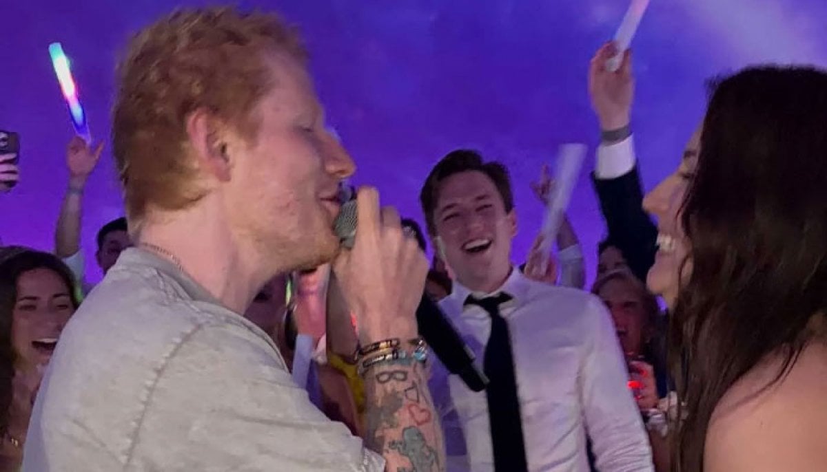 Ed Sheeran, Martin Garrix crash Chicago wedding reception: Watch