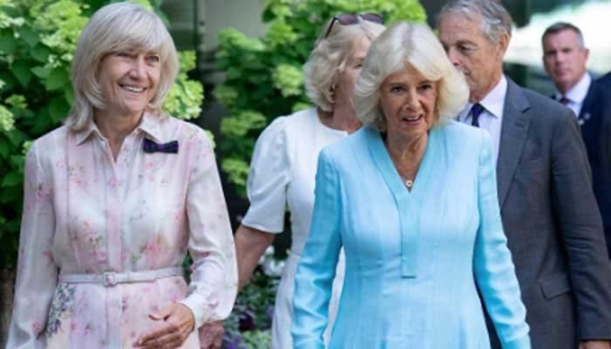 Queen Camilla visits Wimbledon, joins actor who portrayed King Charles