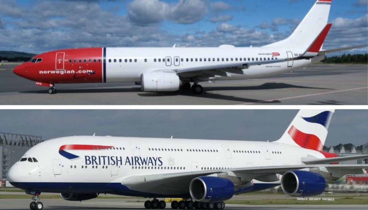 Norwegian Air changes logo to British Airways after losing bet