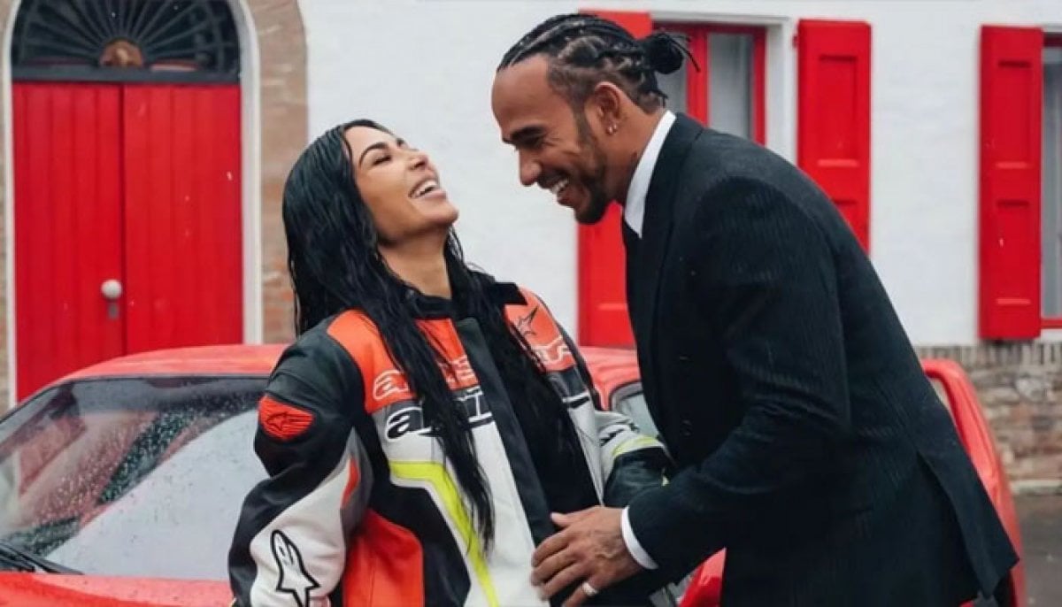 Kim Kardashian shares rare selfie with Lewis Hamilton and daughter Chicago