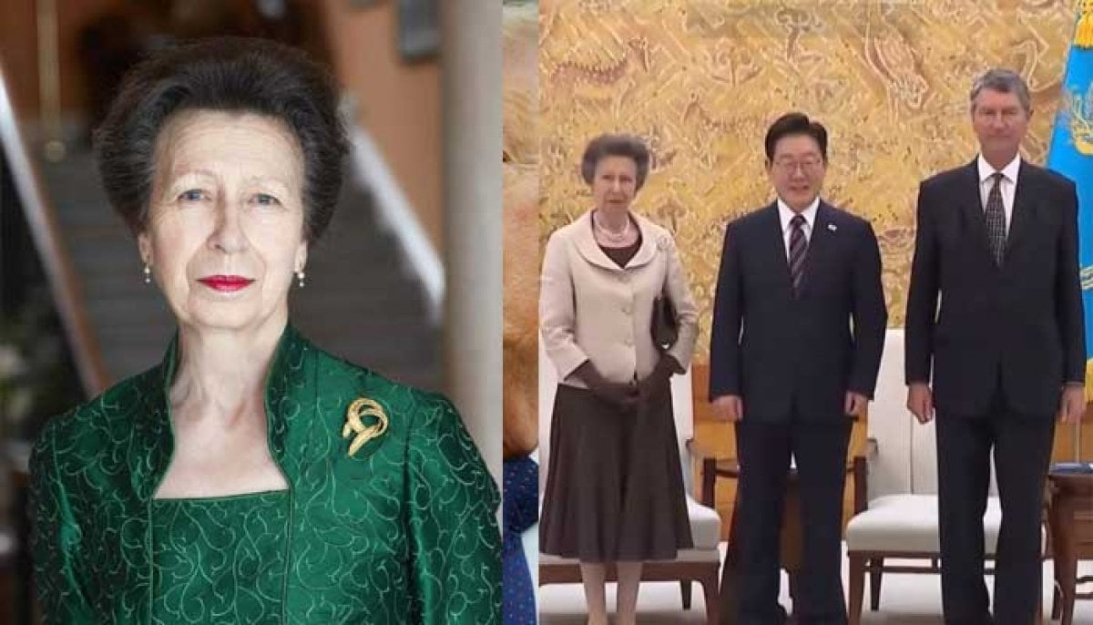 Princess Anne reminded of Queen Elizabeth’s visit by South Korea president