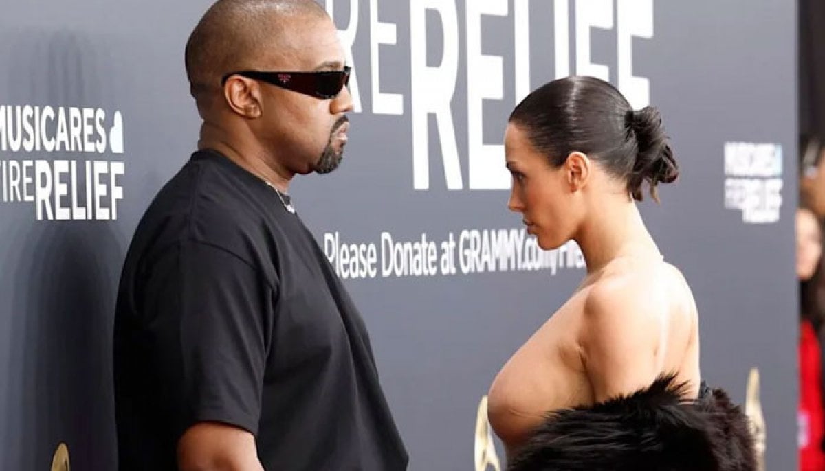 Bianca Censori goes almost naked on date night with husband Kanye West