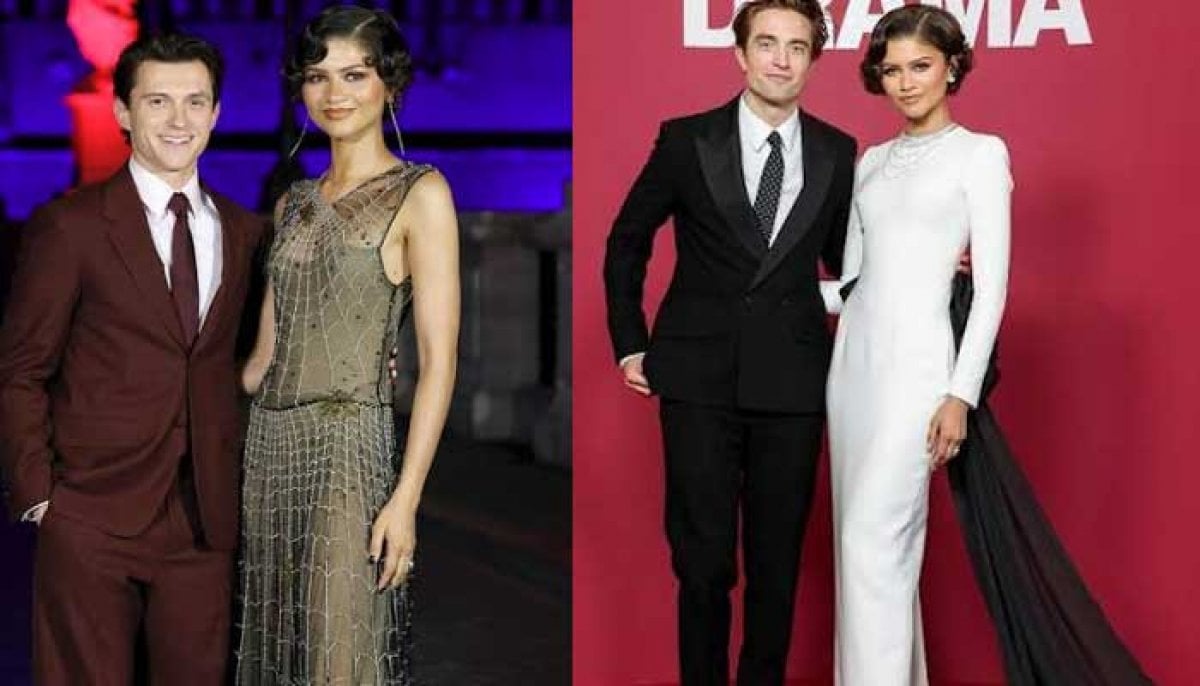 Tom Holland laughs as Robert Pattinson reacts to Zendaya praise in 'The Odyssey' interview