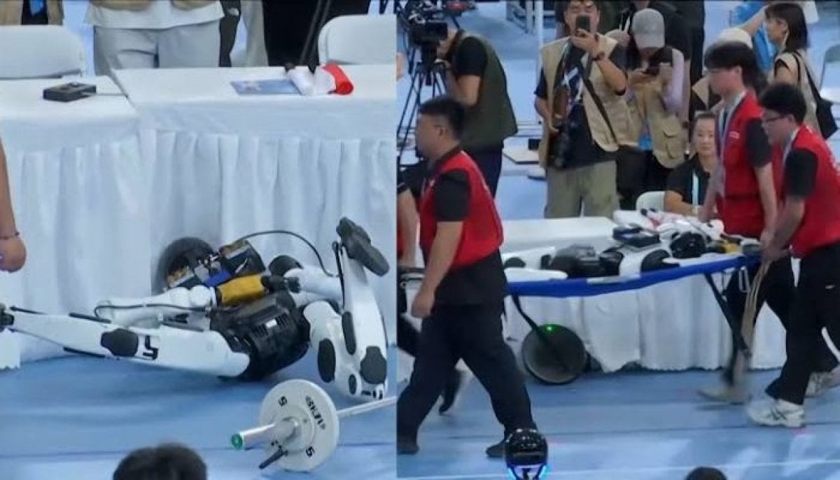 Humanoid robot tries weightlifting—Then crashes into judges’ table 