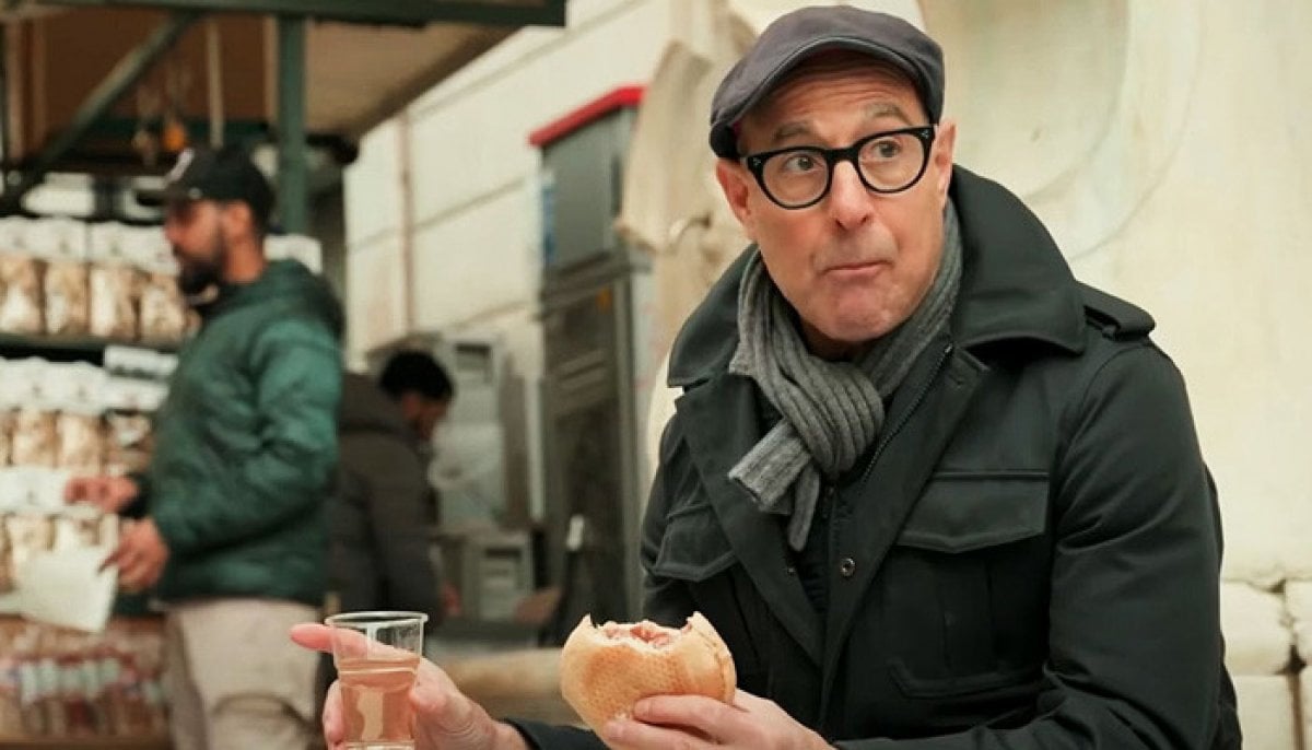 SStanley Tucci delights in Welsh cake treat as new 'Tucci on Great Britain’ is in works