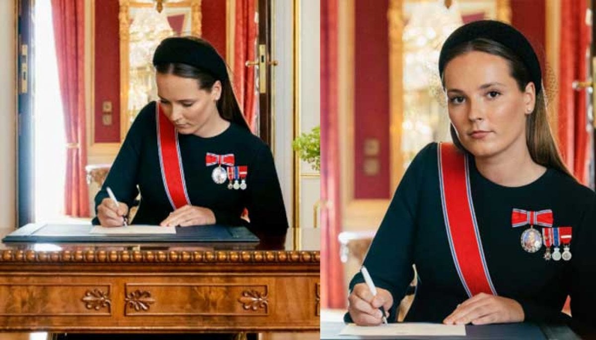 Royal family releases photos of Ingrid Alexandra after she signs oath as new Crown Princess 