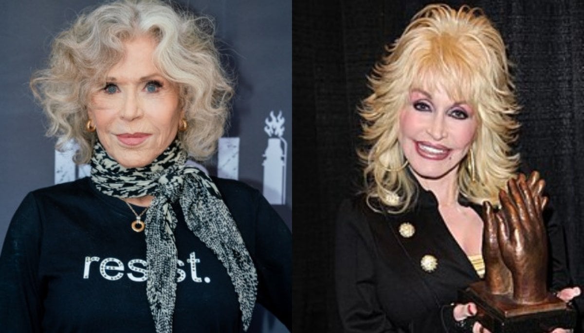 Jane Fonda tears up remembering late pal Dolly Parton