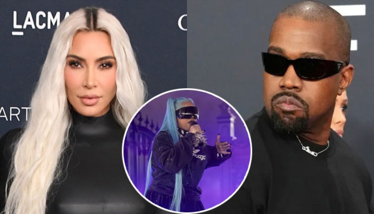 Exes Kim Kardashian and Kanye West show up for North's solo concert